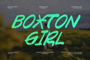 Boxton Girl - Handcrafted Display Font