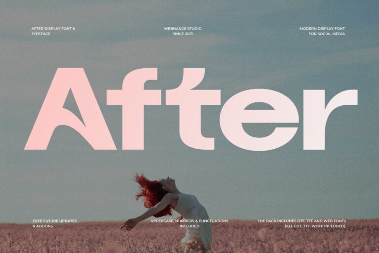 After Elegant Sans-Serif font
