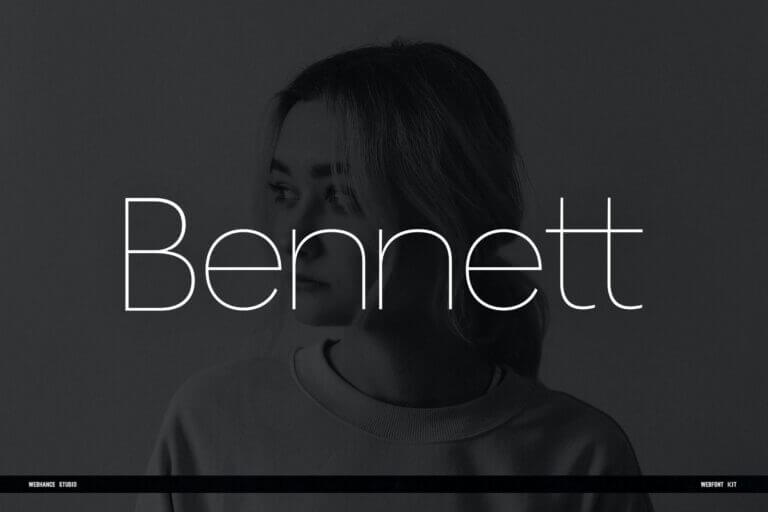 Bennett Display Font