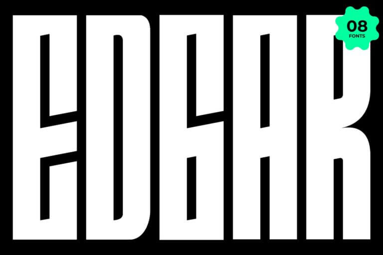 The Edgar Condensed Display font