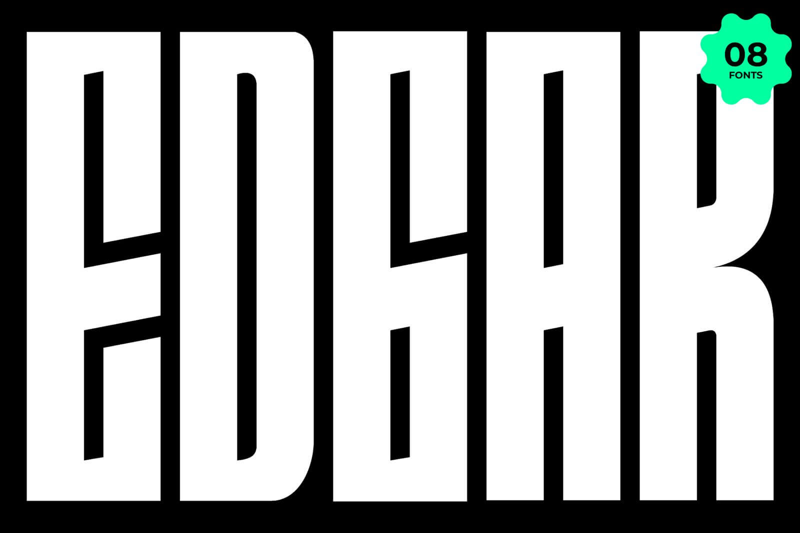 The Edgar Condensed Display font